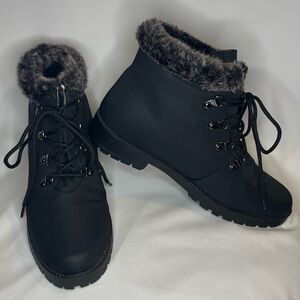 Comfortview Black The Vylon Hiker Bootie Womens Size 8